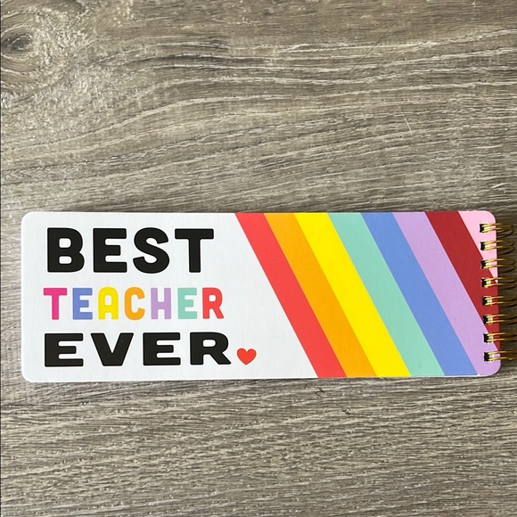 Rainbow Best Teacher Ever Notebook - Picture 1 of 3